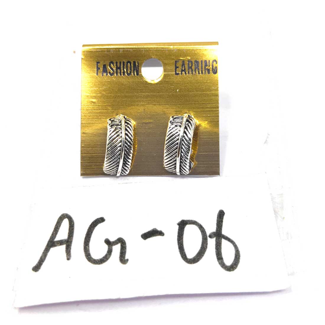 Anokhi Ada Metal J-Hoops Earrings for Girls and Women (Silver)-AG-06