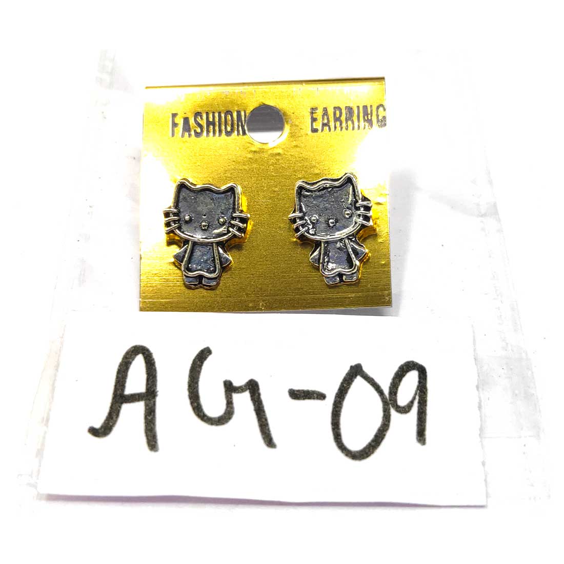 Anokhi Ada Metal Stud Earrings for Girls and Women (Silver)-AG-09