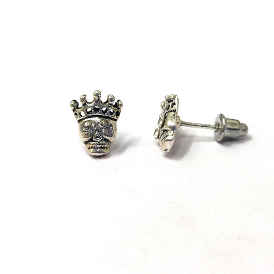 Anokhi Ada Metal Stud Earrings for Girls and Women (Silver)-AG-22