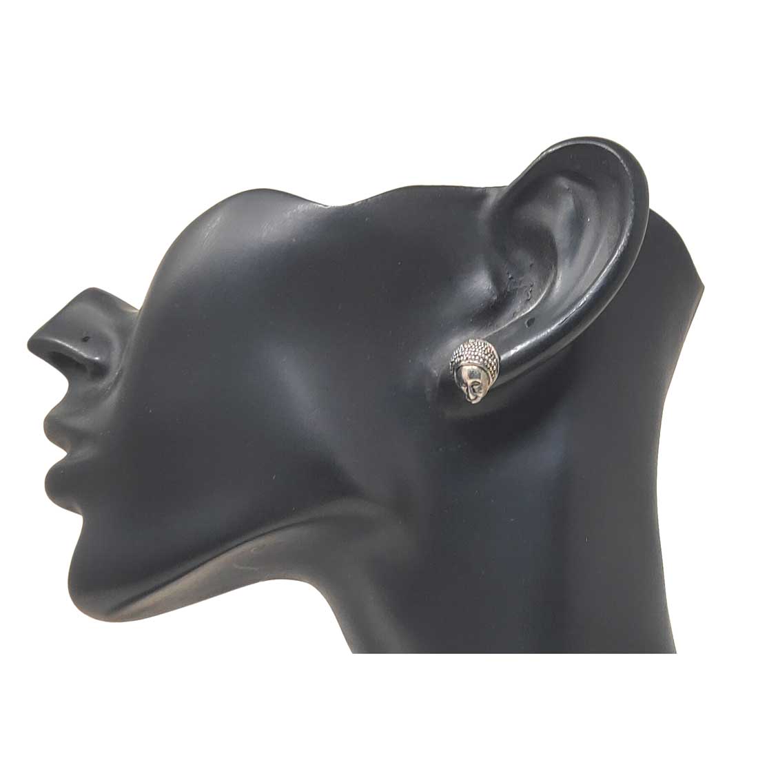 Anokhi Ada Metal Stud Earrings for Girls and Women (Silver)-AG-27