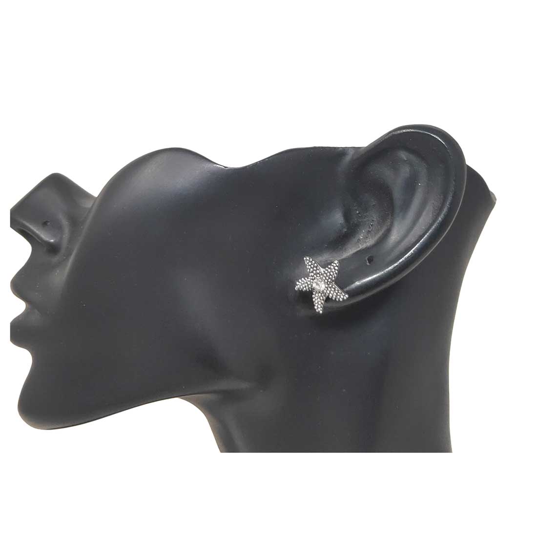 Anokhi Ada Metal Stud Earrings for Girls and Women (Silver)-AG-34