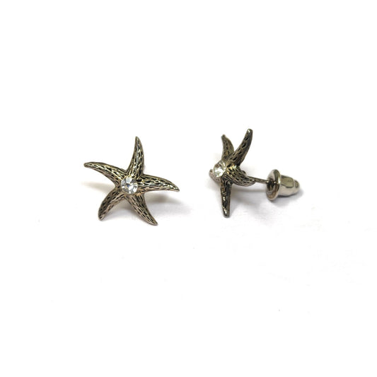 Anokhi Ada Metal Stud Earrings for Girls and Women (Silver)-AG-35