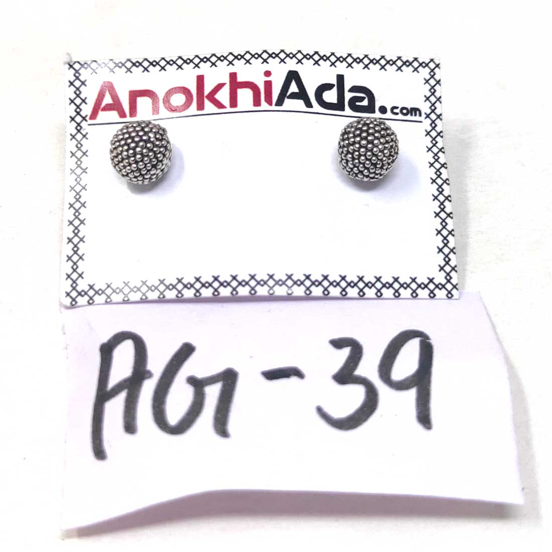 Anokhi Ada Metal Stud Earrings for Girls and Women (Golden)-AG-39