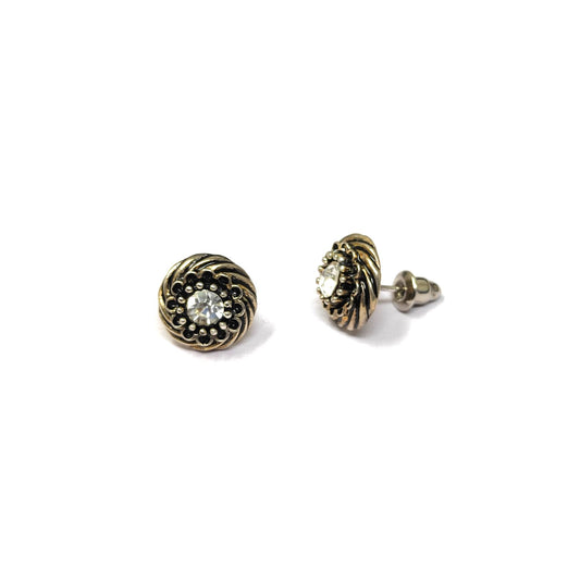 Anokhi Ada Metal Stud Earrings for Girls and Women  (Silver)-AG-40