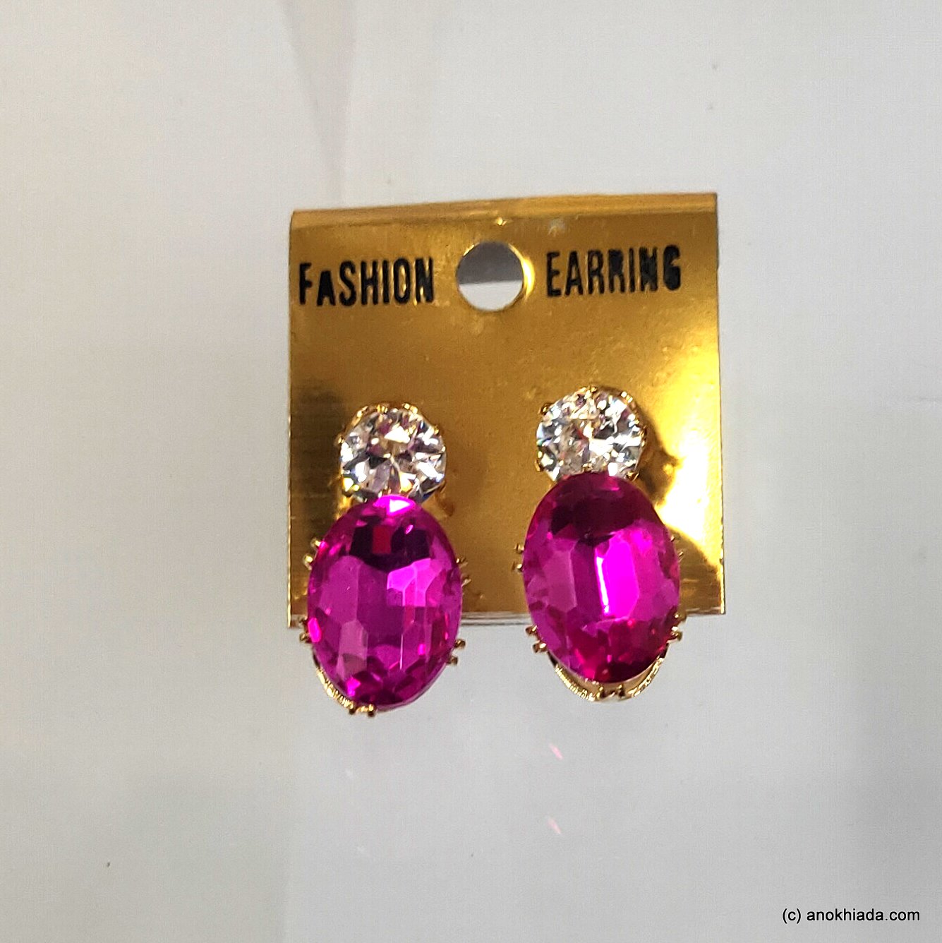 Esmée | Pink Heart Dangle Earrings - Frobolous