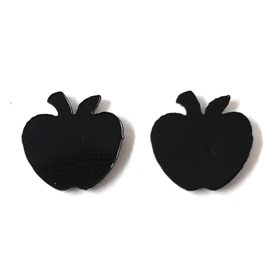 Anokhi Ada Plastic Magnetic Stud Earrings for  both Girls and Boys (Black)-AL-02
