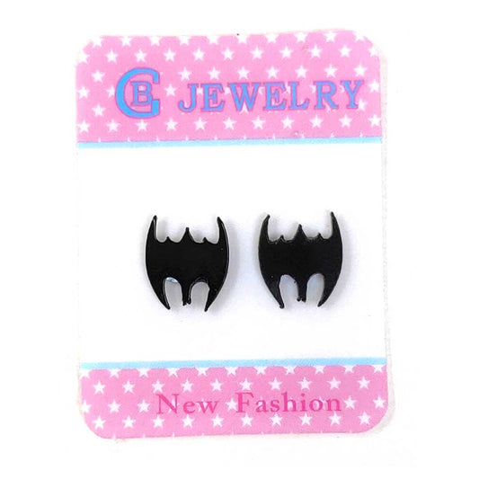 Anokhi Ada Plastic Magnetic Stud Earrings for  both Girls and Boys (Black)-AL-04