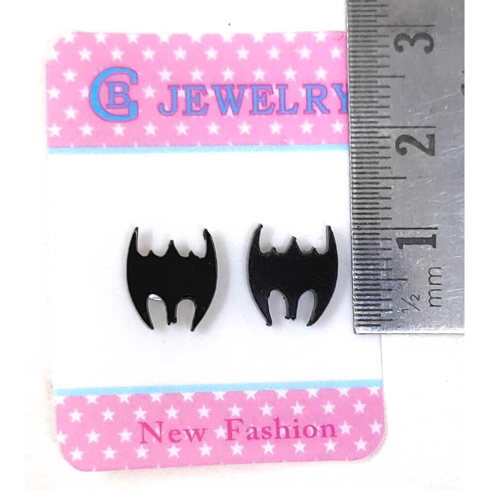 Anokhi Ada Plastic Magnetic Stud Earrings for  both Girls and Boys (Black)-AL-04
