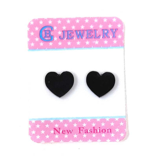 Anokhi Ada Plastic Magnetic Stud Earrings for  both Girls and Boys (Black)-AL-05