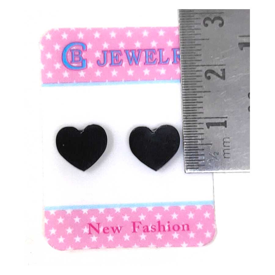 Anokhi Ada Plastic Magnetic Stud Earrings for  both Girls and Boys (Black)-AL-05