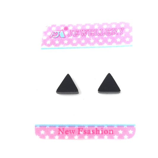 Anokhi Ada Plastic Magnetic Stud Earrings for both Girls and Boys (Black)-AL-17