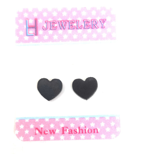 Anokhi Ada Plastic Magnetic Stud Earrings for both Girls and Boys (Black)-AL-19