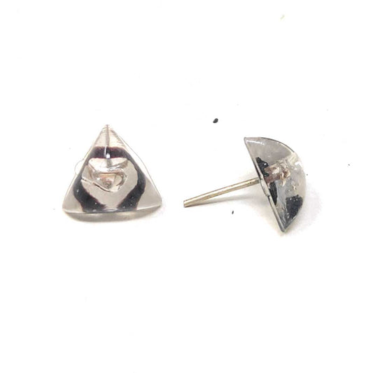 Anokhi Ada Glass Stud Earrings for Girls and Women (Transparent)-AM-05