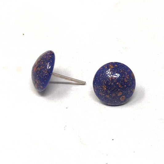 Anokhi Ada Glass Stud Earrings for Girls and Women (Violet)-AM-14