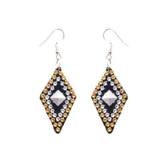 Anokhi Ada Black Handmade Fabric  Earring for Girls and Women (AN-13) - Anokhiada.com
