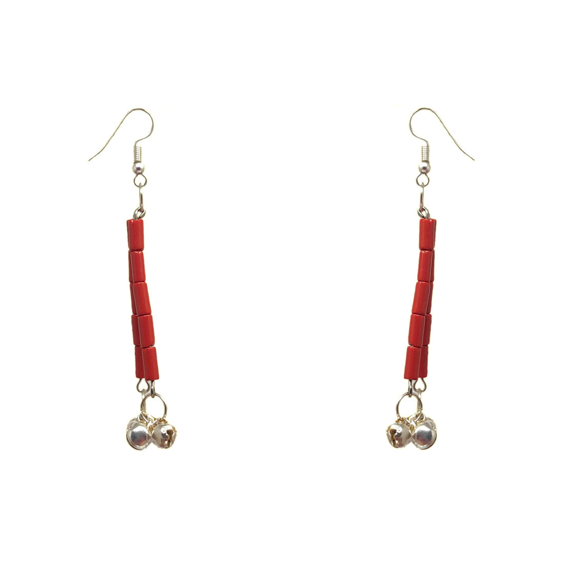 Anokhi Ada Red Handmade Beads Earring for Girls and Women (AN-19)