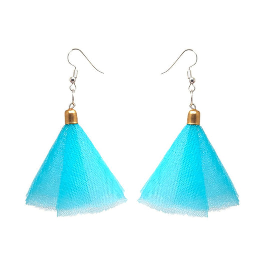 Anokhi Ada Sky Blue Handmade Fabric  Earring for Girls and Women (AN-09) - Anokhiada.com