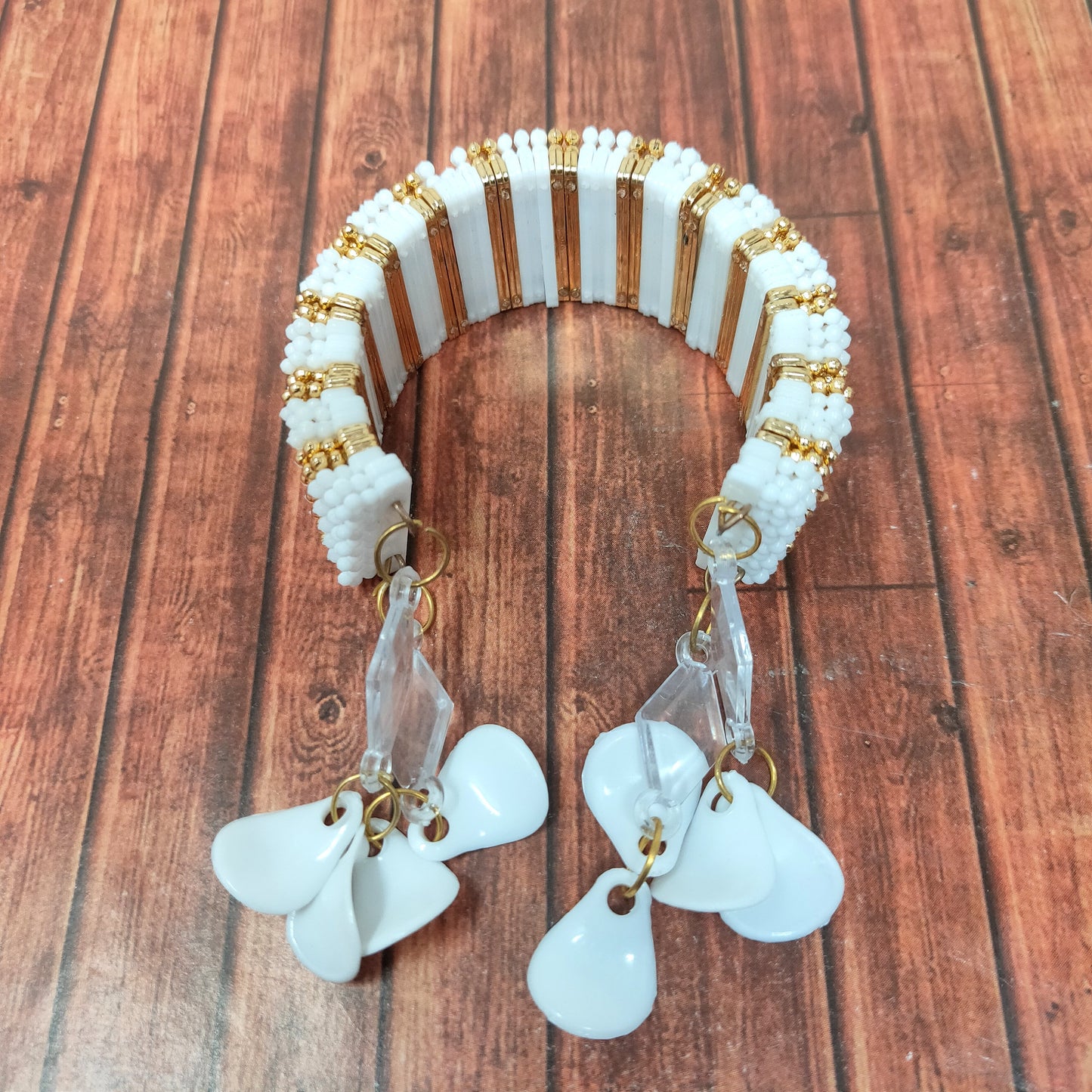 Anokhi Ada Plastic Beads Stylish Latkan Cuff Bangle Bracelet for Kids and Girls (AO-01 Bracelet)