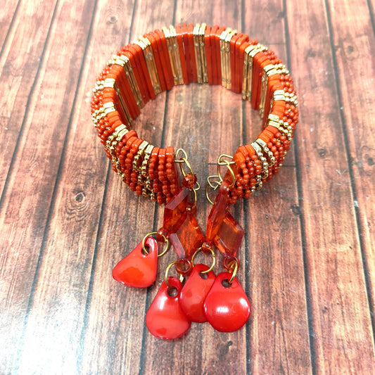 Anokhi Ada Plastic Beads Stylish Latkan Cuff Bangle Bracelet for Kids and Girls (AO-03 Bracelet)