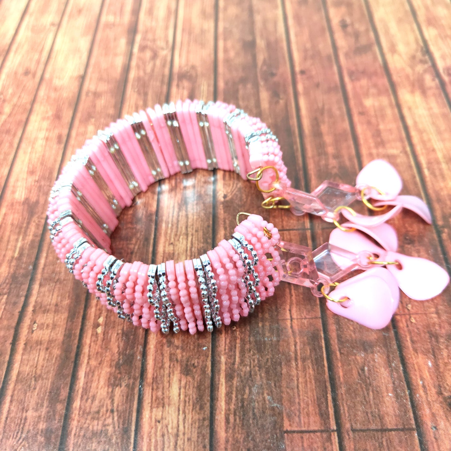 Anokhi Ada Plastic Beads Stylish Latkan Cuff Bangle Bracelet for Kids and Girls (AO-07 Bracelet)