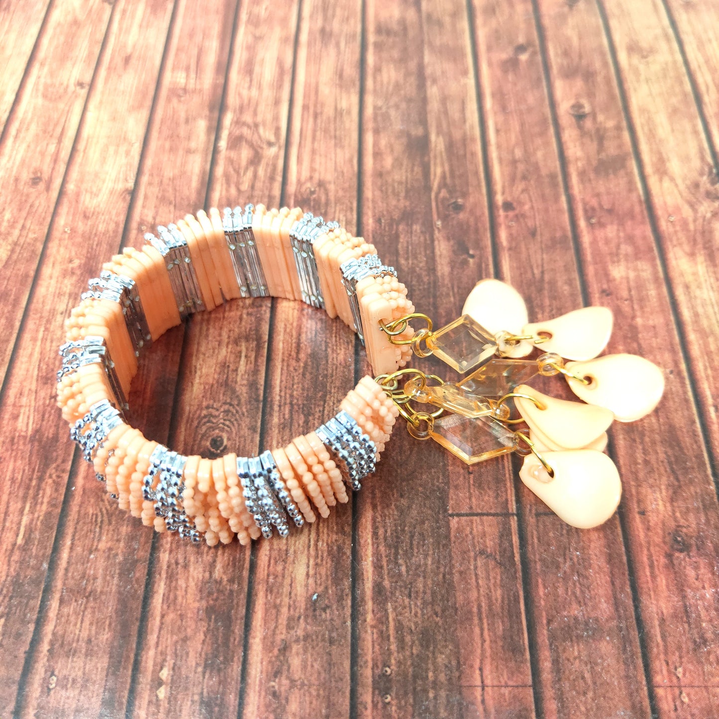Anokhi Ada Plastic Beads Stylish Latkan Cuff Bangle Bracelet for Kids and Girls (AO-08 Bracelet)