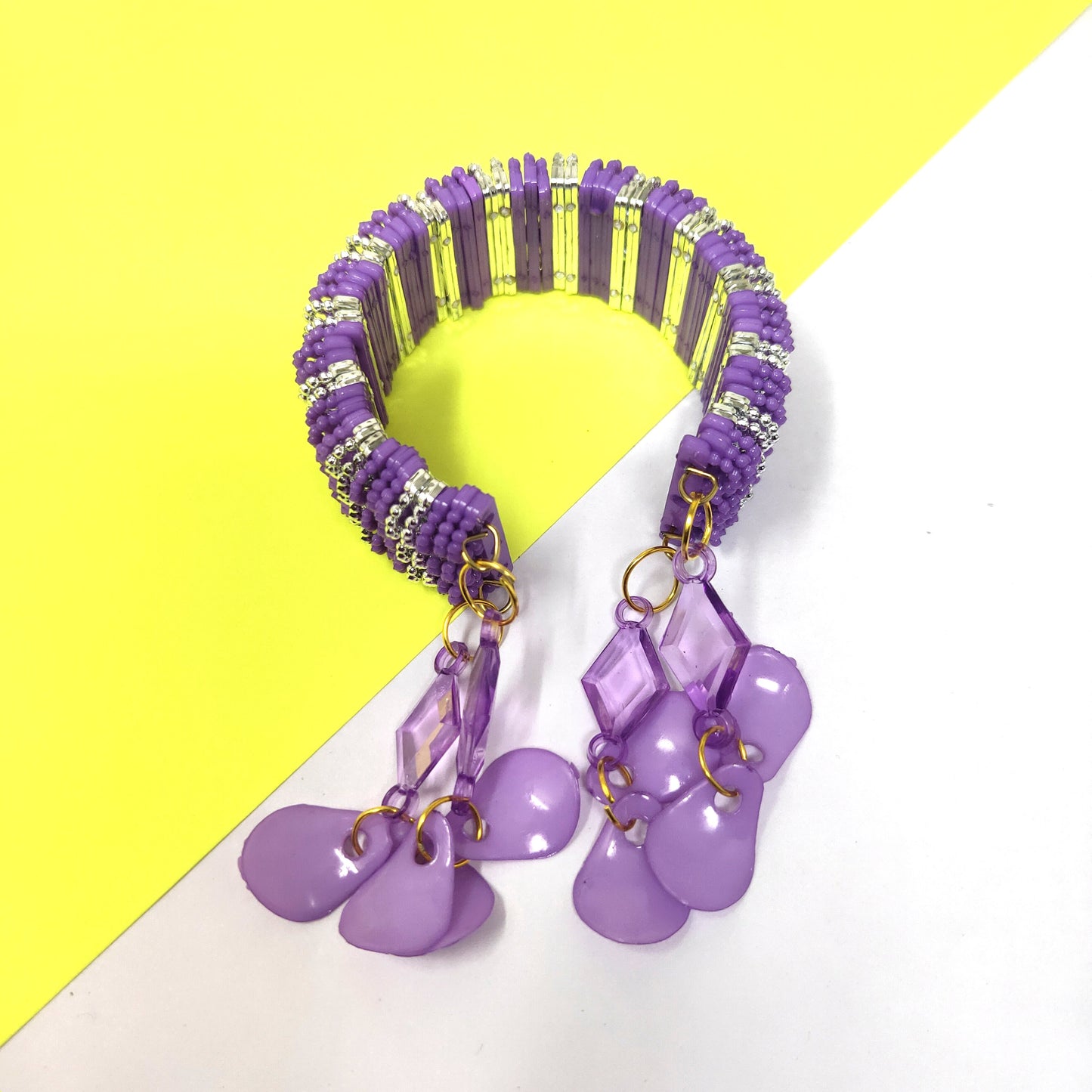 Anokhi Ada Plastic Beads Stylish Latkan Cuff Bangle Bracelet for Kids and Girls (AO-09 Bracelet)
