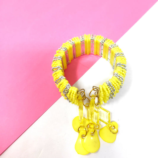 Anokhi Ada Plastic Beads Stylish Latkan Cuff Bangle Bracelet for Kids and Girls (AO-10 Bracelet)