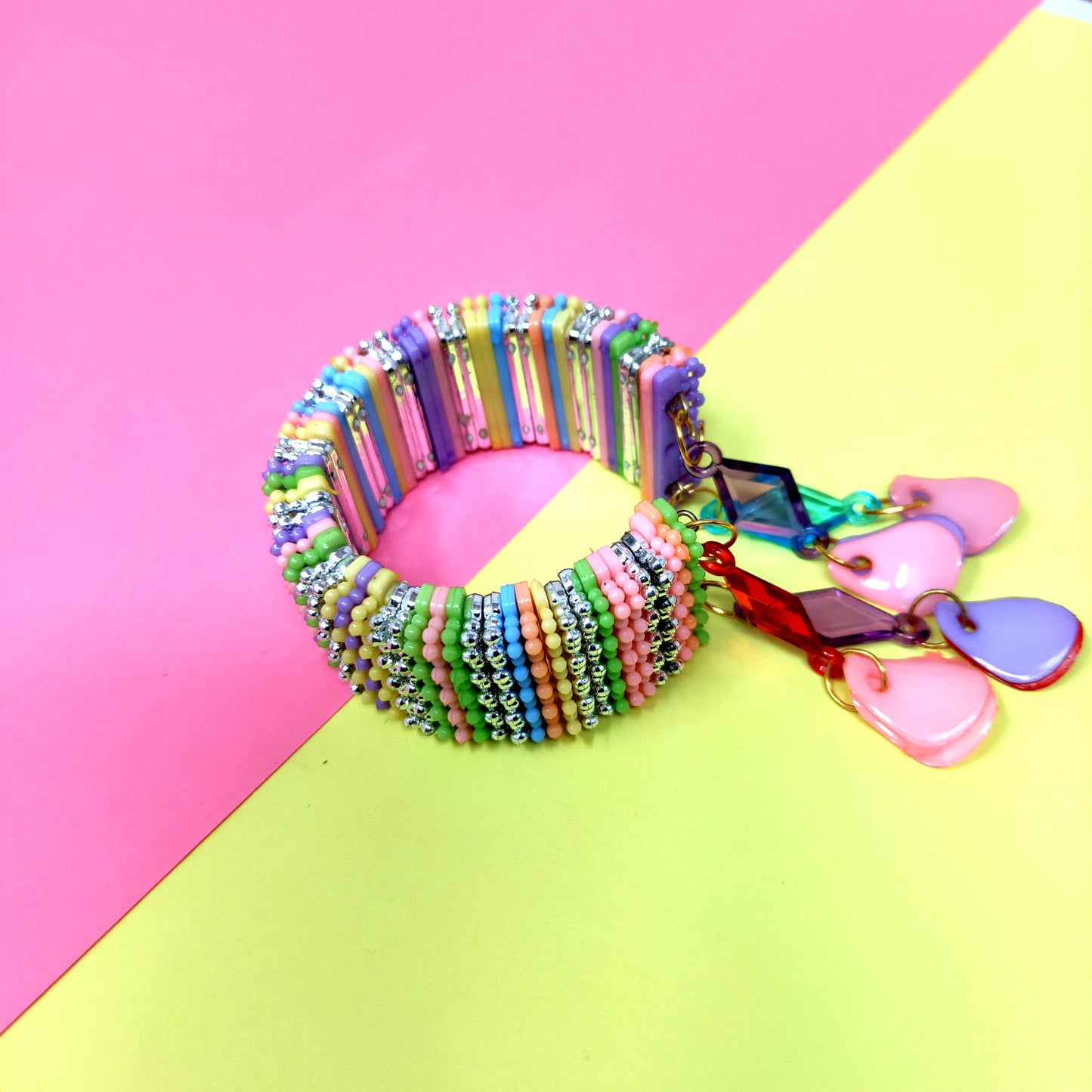 Anokhi Ada Plastic Beads Stylish Latkan Cuff Bangle Bracelet for Kids and Girls (AO-13 Bracelet)