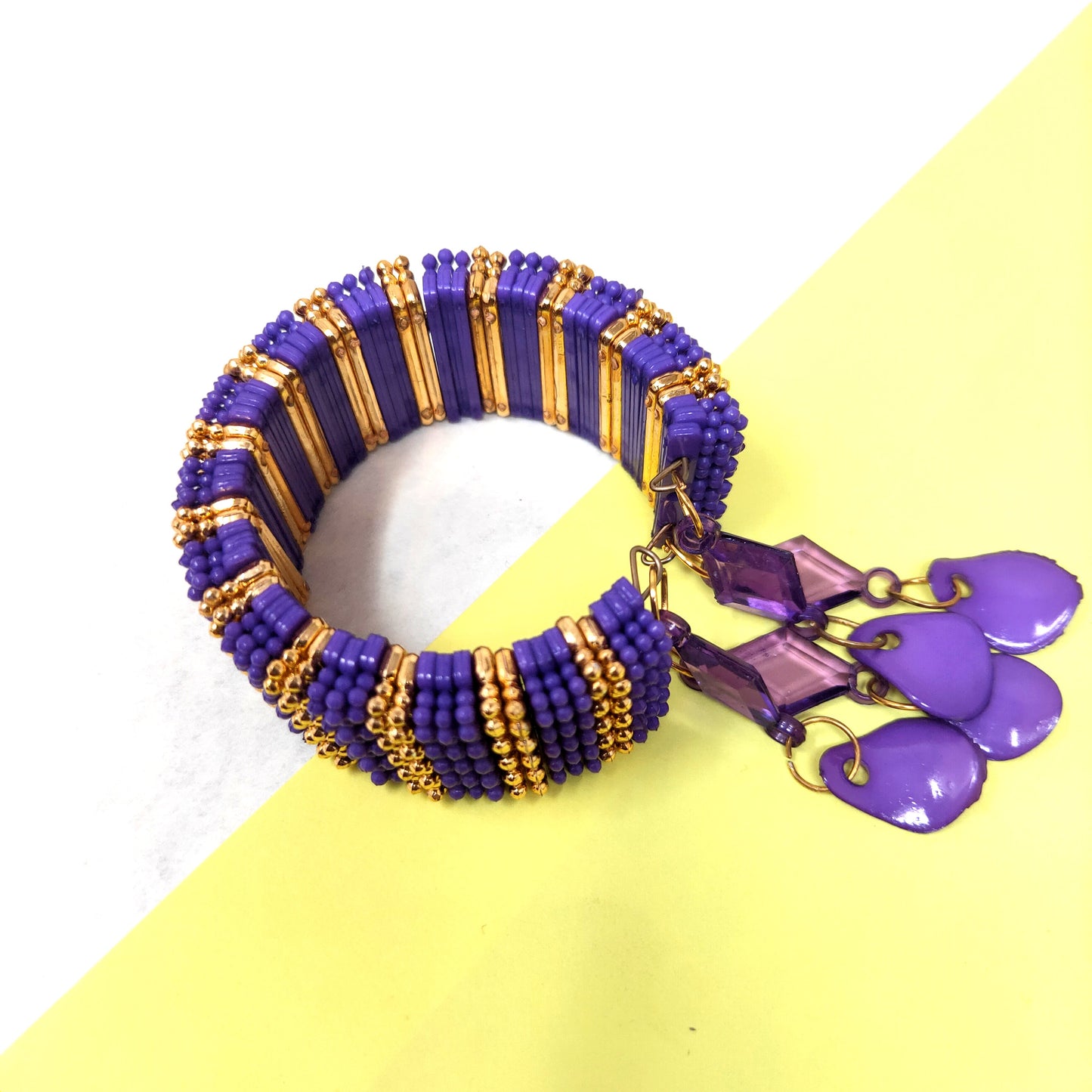 Anokhi Ada Plastic Beads Stylish Latkan Cuff Bangle Bracelet for Kids and Girls (AO-16 Bracelet)