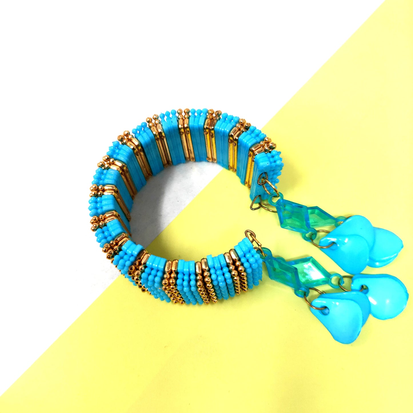 Anokhi Ada Plastic Beads Stylish Latkan Cuff Bangle Bracelet for Kids and Girls (AO-17 Bracelet)