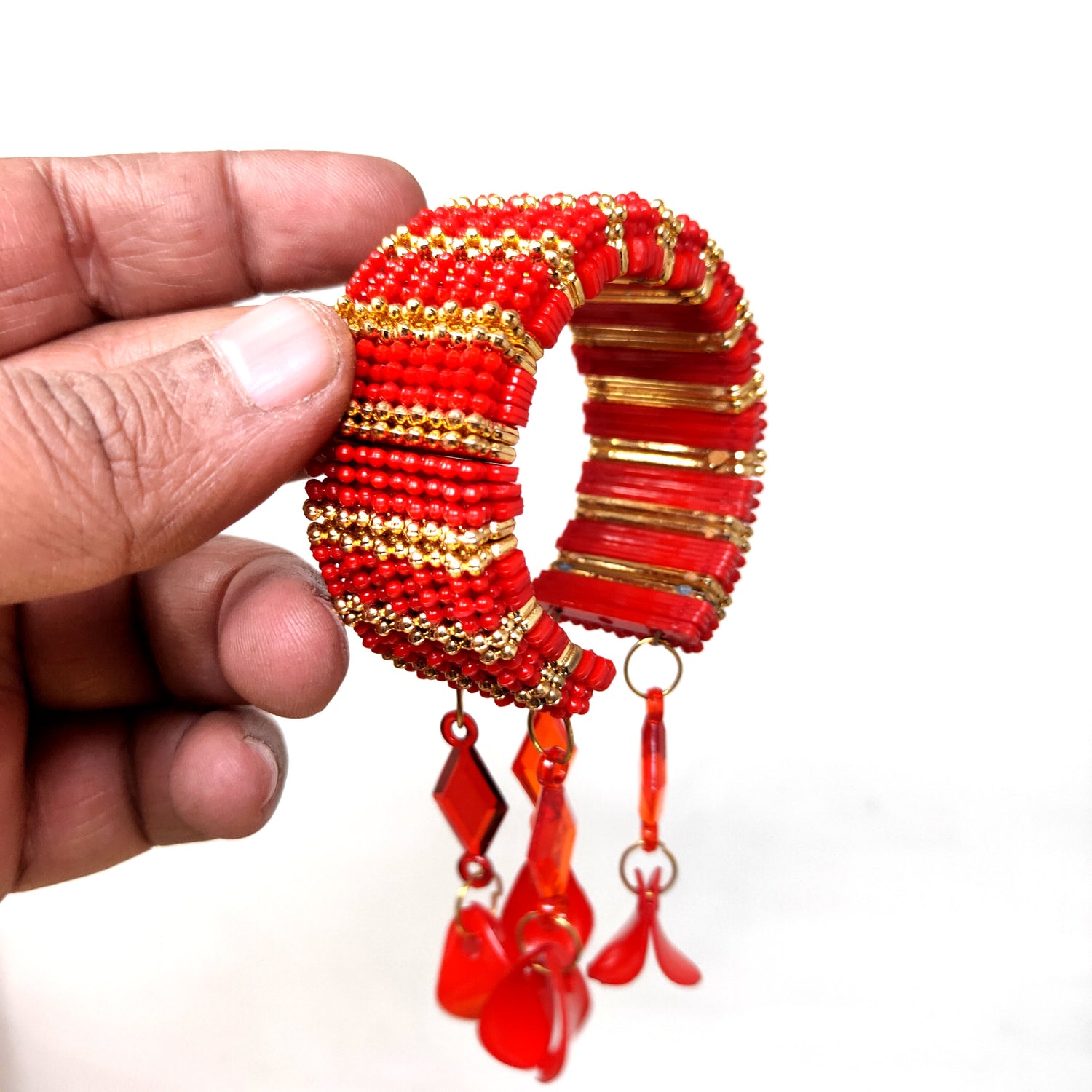 Trendy Two-Tone 22k Gold Bangle Bracelet – Andaaz Jewelers