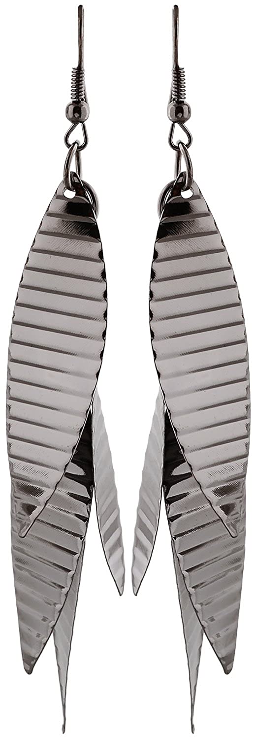 Anokhi Ada Silver Metal Drop and Dangle Earrings for Girls-AP-49