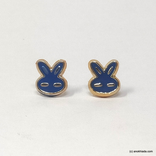 Anokhi Ada Violet Small Bunny Plastic Stud Earrings for Girls (AR-22j)