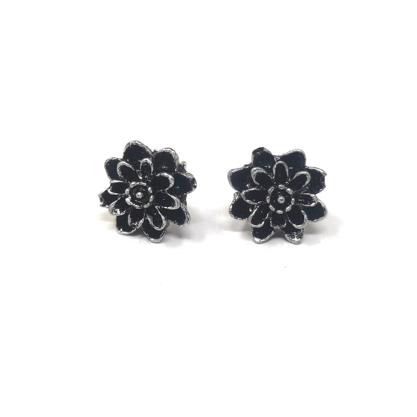 Anokhi Ada Floral Metal Stud Earrings for Girls ( Silver, AS-03B )