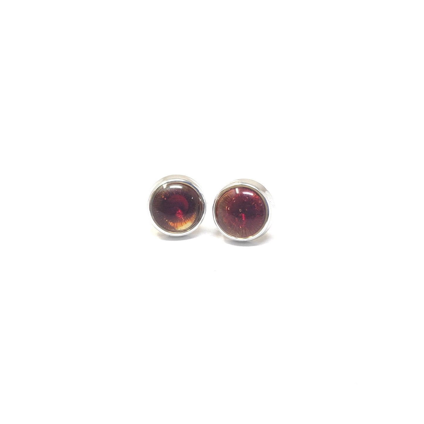 Anokhi Ada Maroon Small Round Plastic Stud Earrings for Girls (AS-05A)