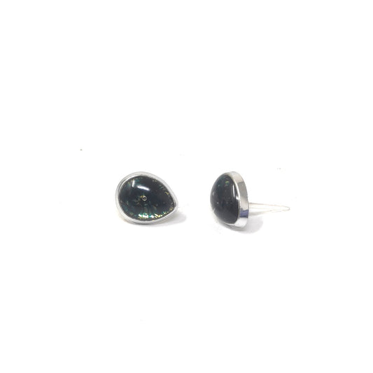 Anokhi Ada Green Small Drop Plastic Stud Earrings for Girls (AS-05F)