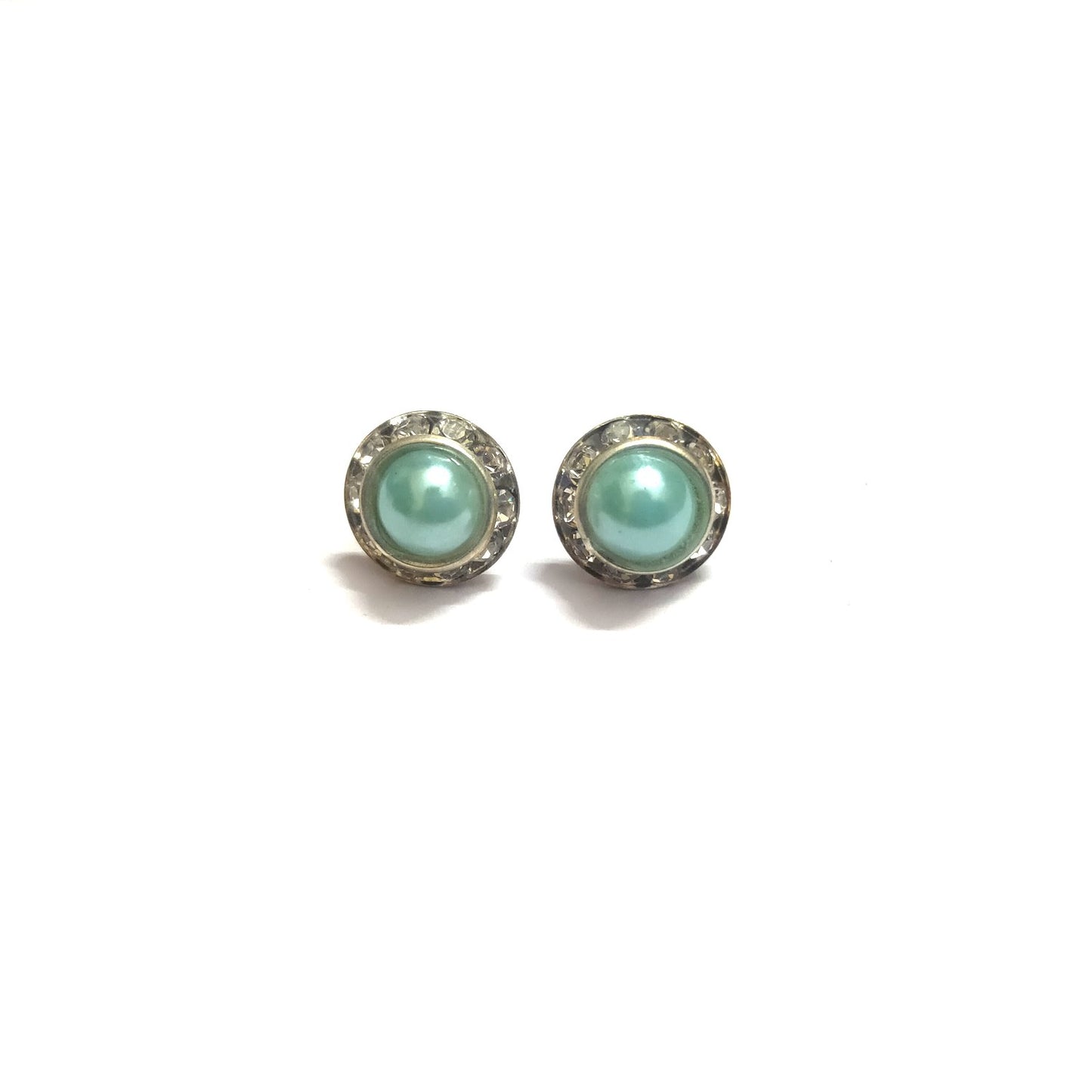 Anokhi Ada Fancy Small Round Stud Earrings for Girls ( Turquoise, AS-06F )