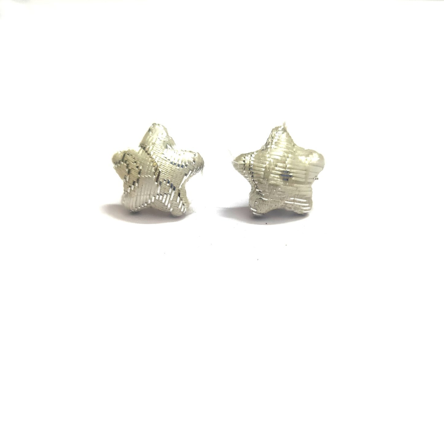 Anokhi Ada Fancy Small Star Shaped Stud Earrings for Girls ( White, AS-07A )