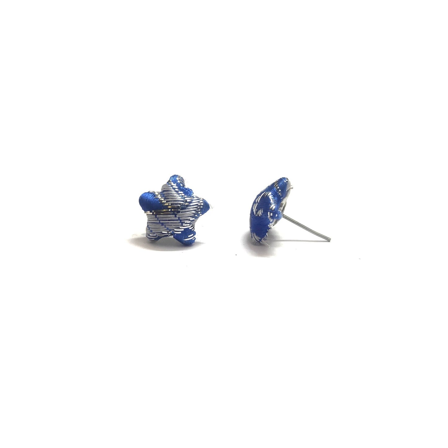 Anokhi Ada Fancy Small Star Shaped Stud Earrings for Girls ( Blue, AS-07D )