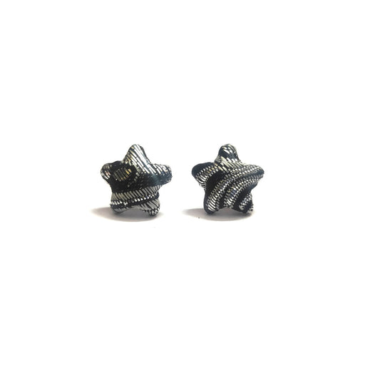 Anokhi Ada Fancy Small Star Shaped Stud Earrings for Girls ( Black, AS-07F )