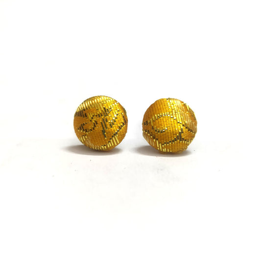 Anokhi Ada Fancy Small Round Stud Earrings for Girls ( Yellow, AS-08B )