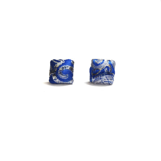 Anokhi Ada Fancy Small Square Shaped Stud Earrings for Girls ( Blue, AS-09D )
