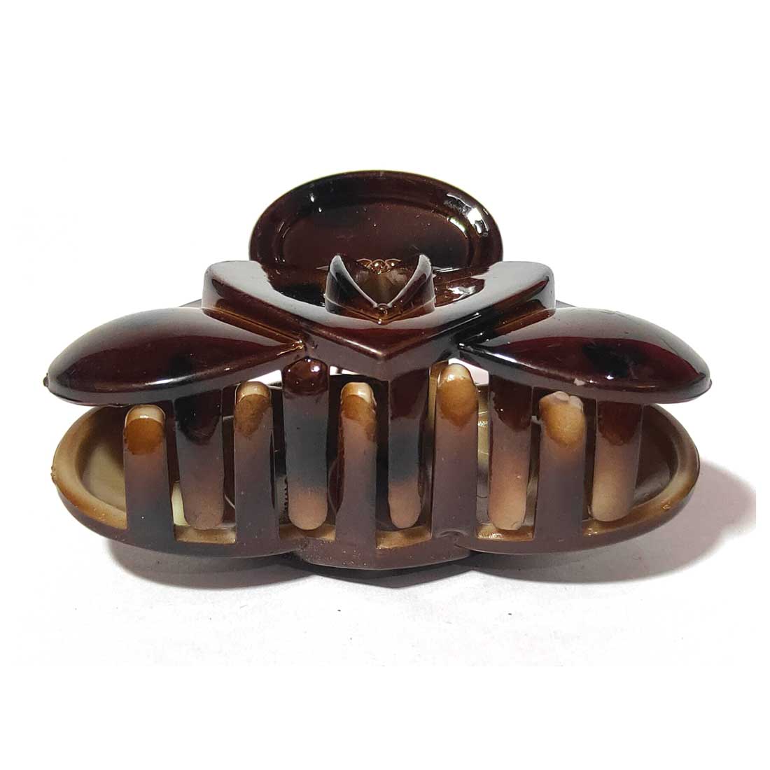 Anokhi Ada Large Butterfly Plastic Hair Clutcher for Girls and Women (Brown) (BA-1.4)