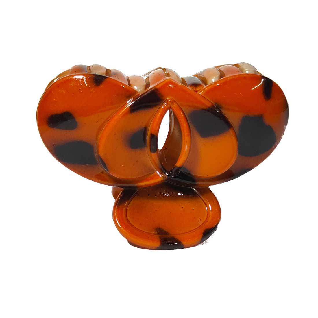 Anokhi Ada Large Butterfly Plastic Hair Clutcher for Girls and Women (Orange) (BA-1.5)