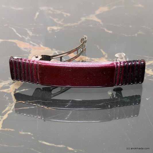 Textured French Barrette Hair Clip for Girls & Woman ( BD-04A )