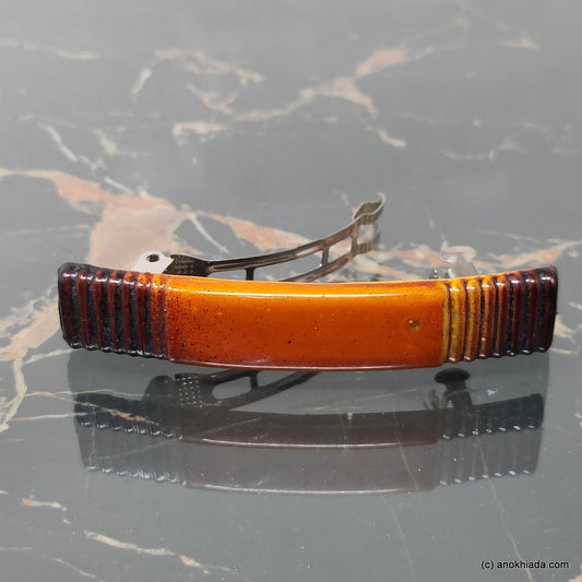 Textured French Barrette Hair Clip for Girls & Woman ( BD-04B )