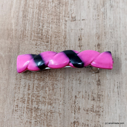 Textured French Barrette Hair Clip for Girls & Woman ( BD-05F )