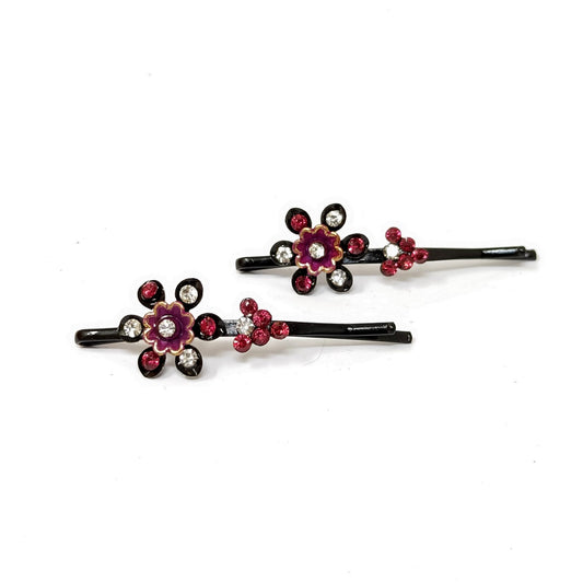 Anokhi Ada Floral  Fancy Bobby Pin for Girls and Women for Occasion (BE-22)