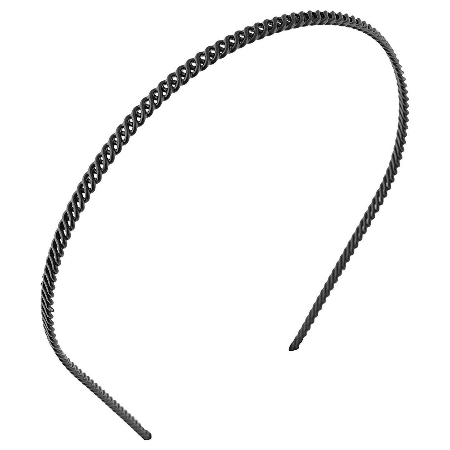 Chain Black Metal Hairband for Men and Women (BG-001)