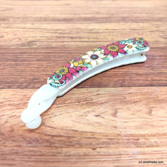 Premium Banana Hair Clip for Girls & Woman (Honey) - ZF-08
